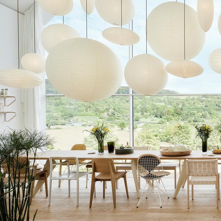Washi Paper Suspension Lamp for Living Room