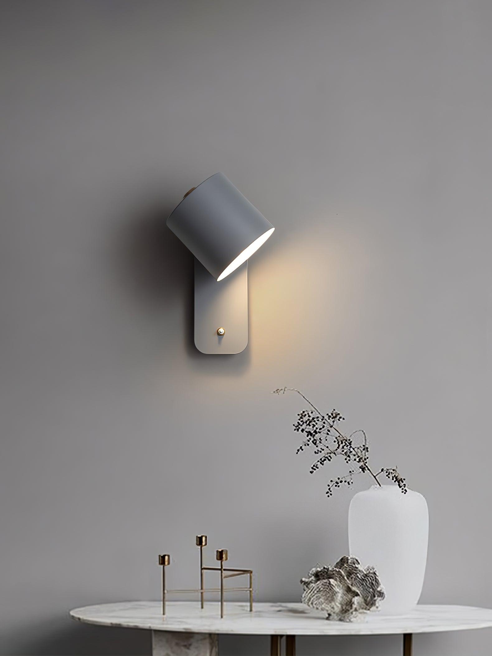 Modern Minimalist Rotatable Cylinder LED Wall Sconce 1-Light