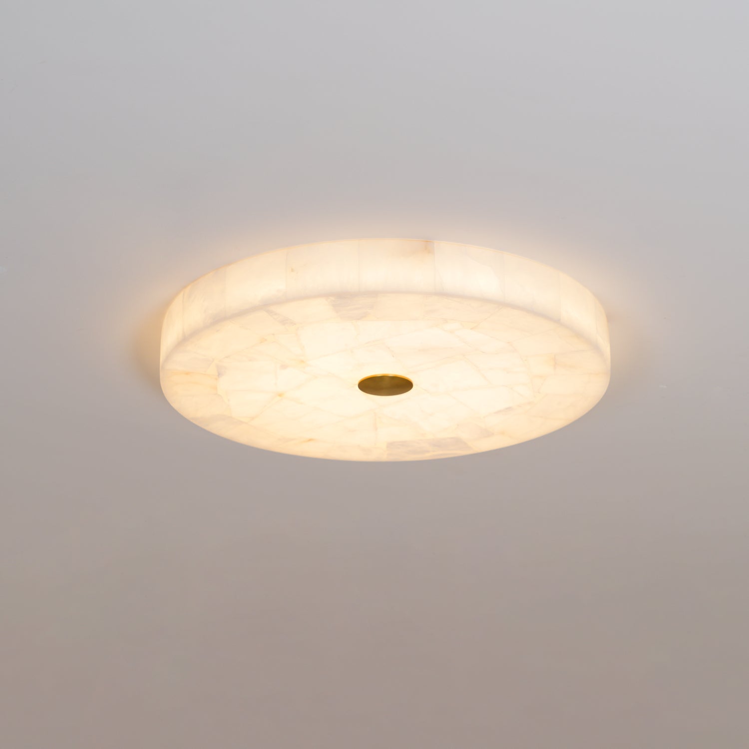 Delya Alabaster LED Round Ceiling Light