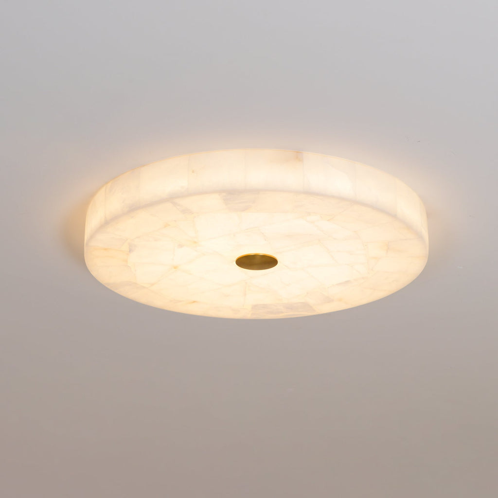 Delya Alabaster LED Round Ceiling Light