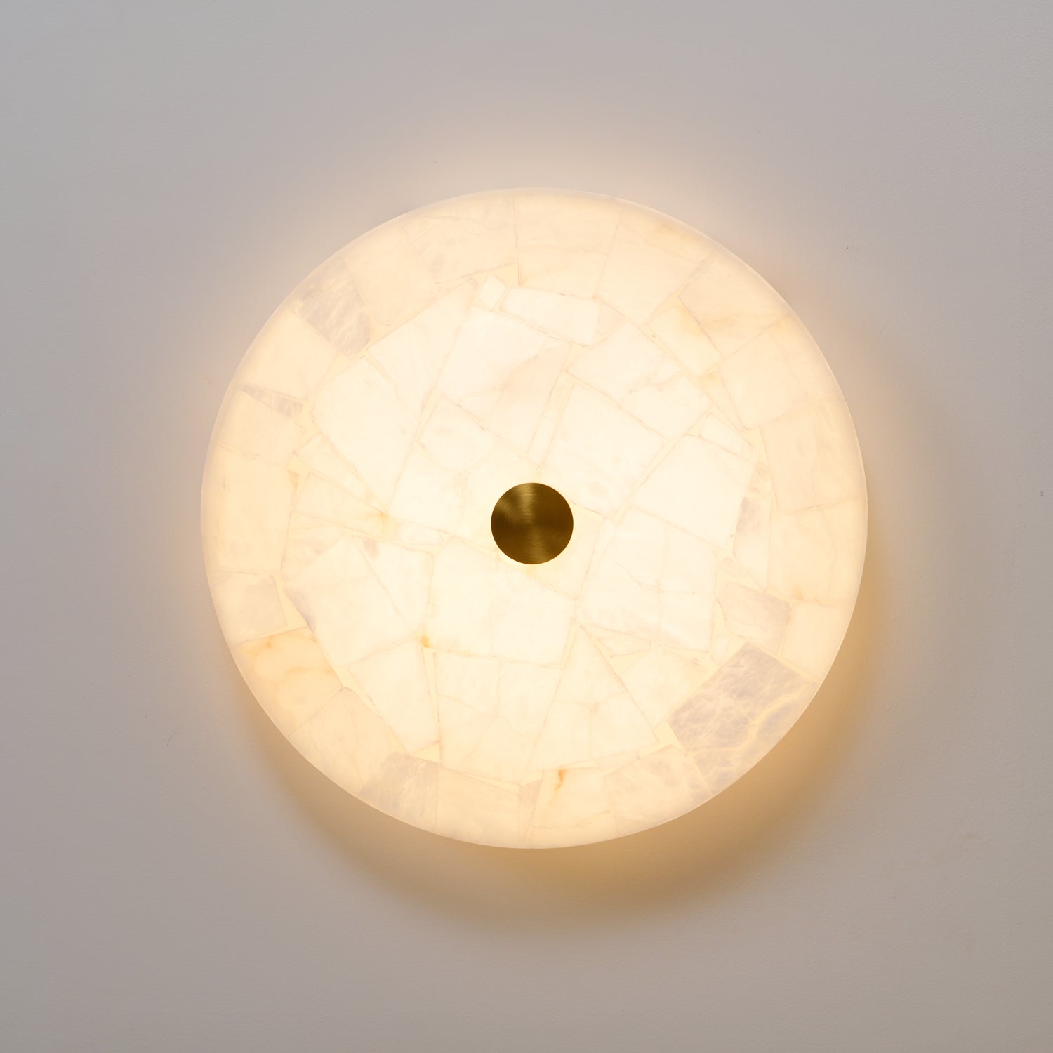 Delya Alabaster LED Round Ceiling Light