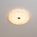 Delya Alabaster LED Round Ceiling Light