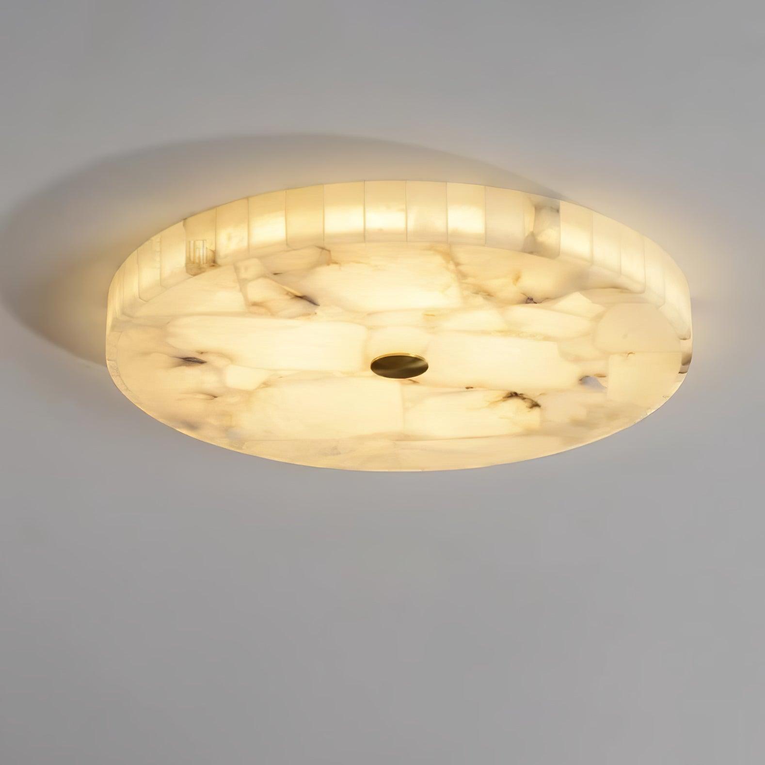 Delya Alabaster LED Round Ceiling Light