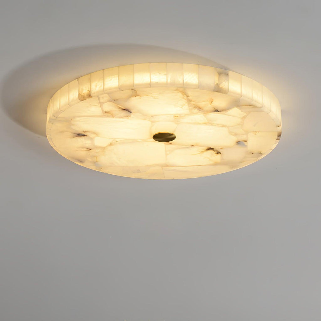 Delya Alabaster LED Round Ceiling Light