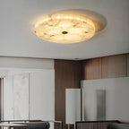 Delya Alabaster LED Round Ceiling Light