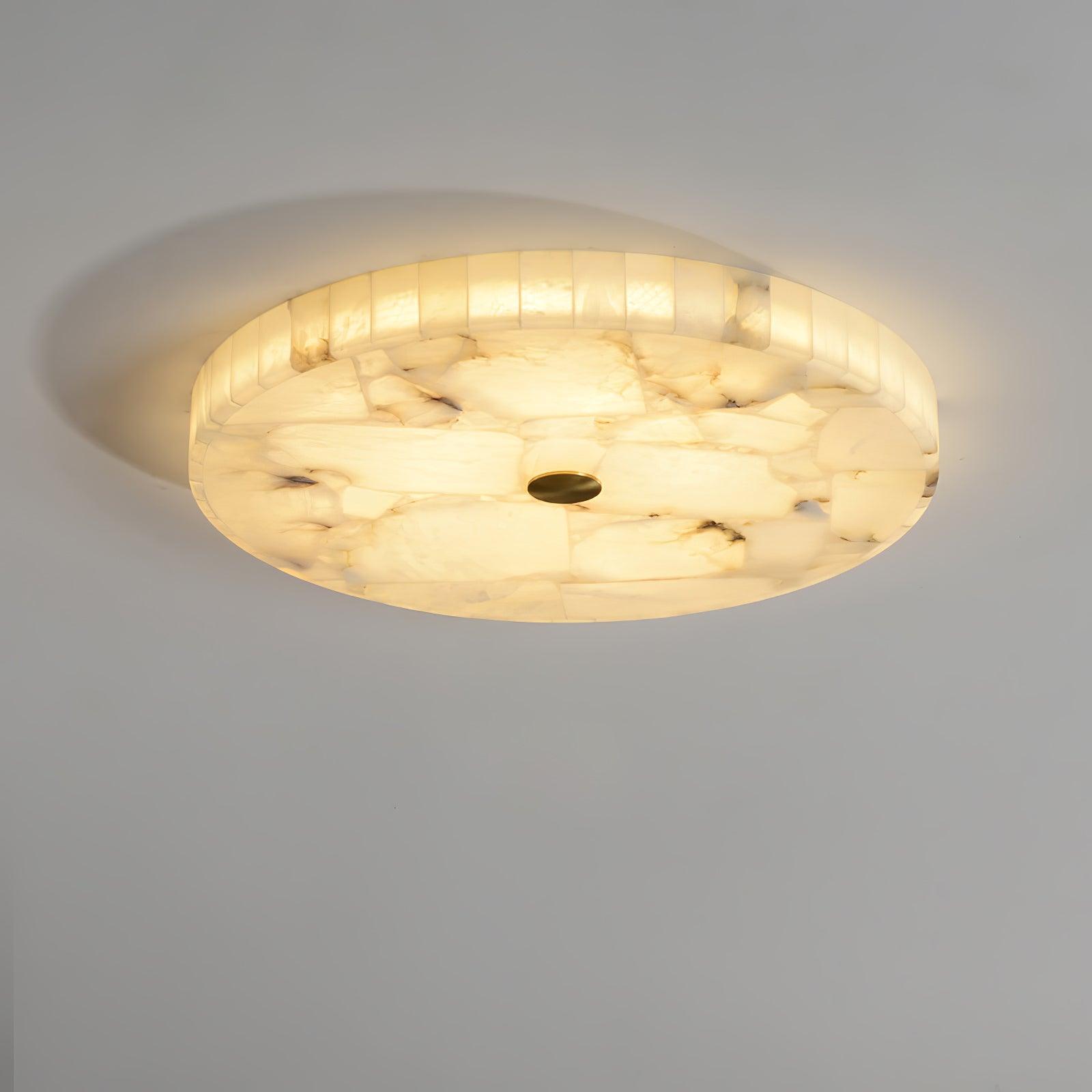 Delya Alabaster LED Round Ceiling Light