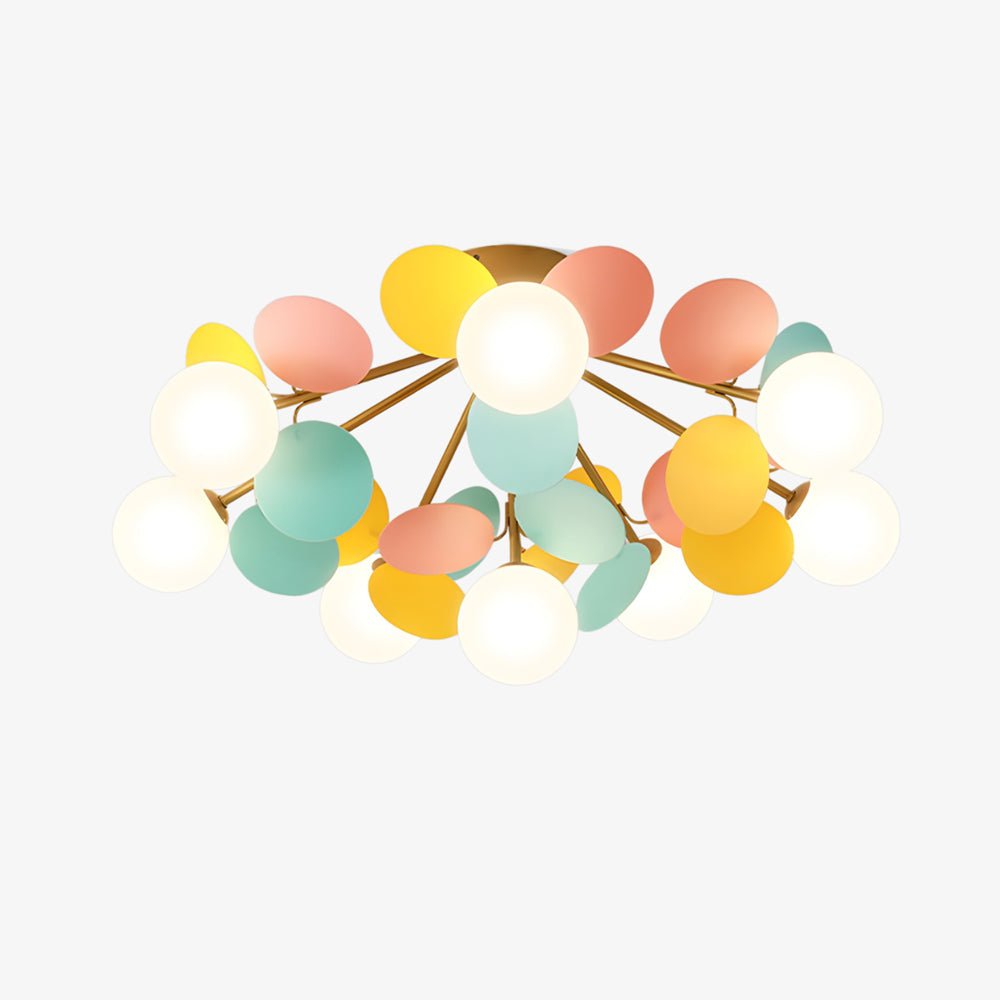 Solara Round Ceiling Light Macaron in Pastel Colors