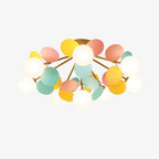 Solara Round Ceiling Light Macaron in Pastel Colors
