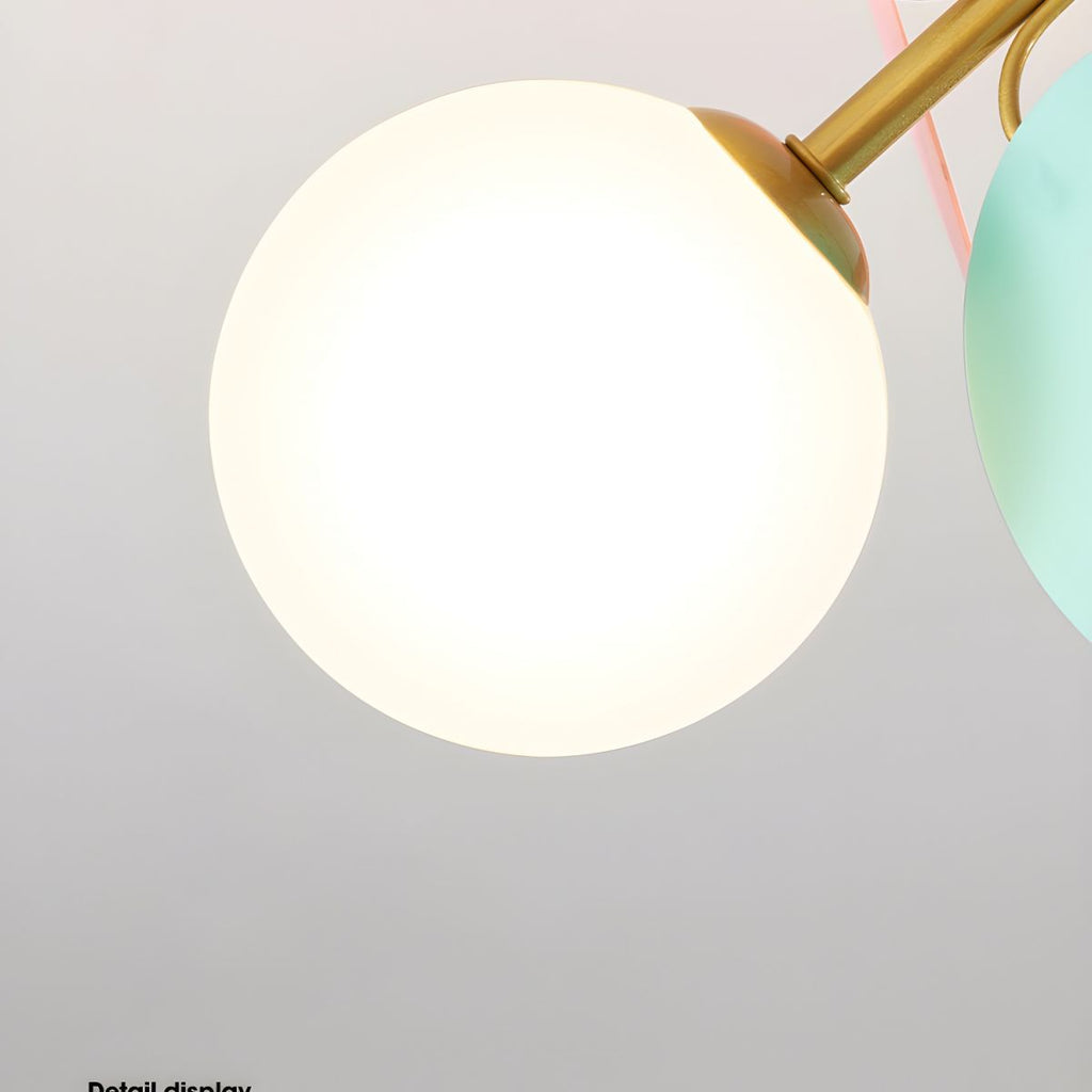 Solara Round Ceiling Light Macaron in Pastel Colors