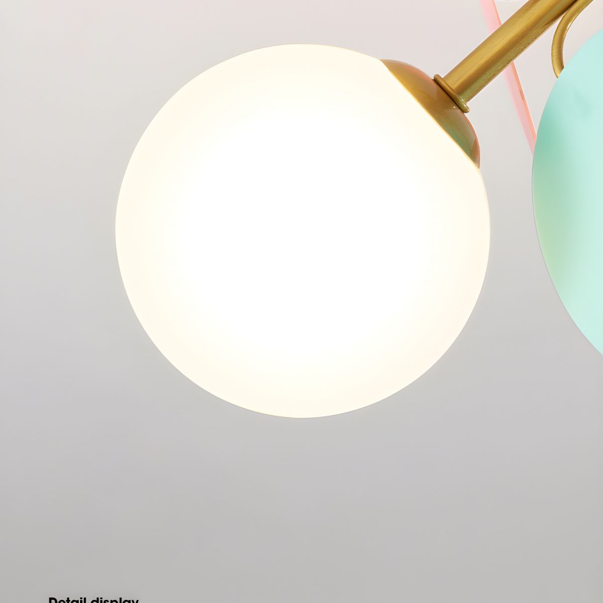 Solara Round Ceiling Light Macaron in Pastel Colors