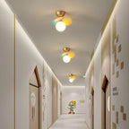 Solara Round Ceiling Light Macaron in Pastel Colors