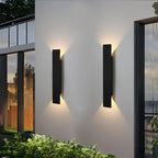 Modern Outdoor Wall Lamp – LED Up/Down Sconce, Waterproof, Vertical Design