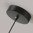 Modern Glass Pendant Lamp – Minimalist Design with Wooden Accent