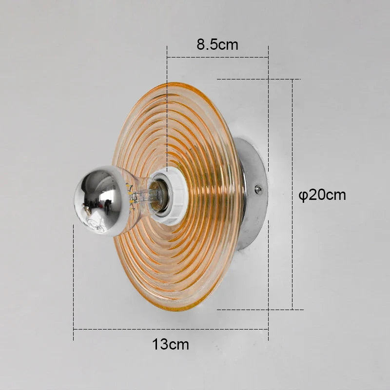 Modern Wall Lamp with Glass Shade