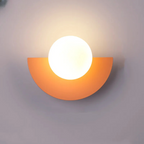 Modern LED Wall Lamp in Geometric Semicircle Style