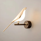 Wall lamp inspired by a bird with a modern design