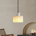 Hanging Lamp with Marble Shade – Minimalist Elegance