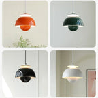 Modern Retro Pendant Lamp – Designer Spherical Shade