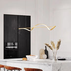 Hanging Lamp "Wave" – modern LED lamp for dining table or kitchen island