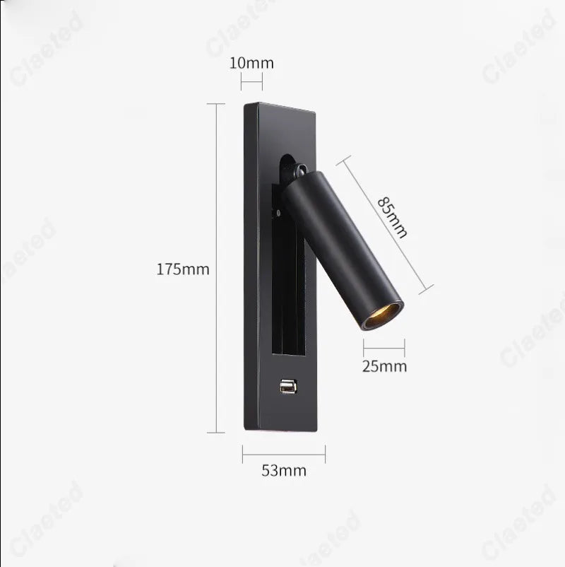 Modern Adjustable Wall Lamp Above Bed