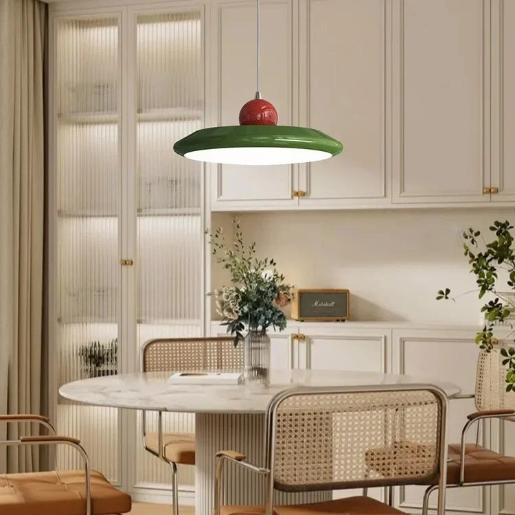 Designer LED pendant lamp inspired by Bauhaus style