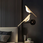 Wall lamp inspired by a bird with a modern design