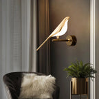 Wall lamp inspired by a bird with a modern design