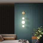 Modern Geometric Wall Lamp with LED Balls