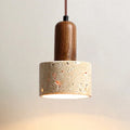 Pendant lamp made of natural stone and wood – modern ceiling lamp for the kitchen or dining room