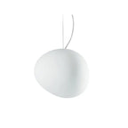 Modern pendant lamp with an organic round shape – minimalist design