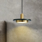 Modern Hanging Lamp with Marble Style Detail