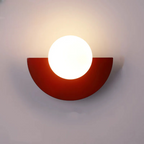 Modern LED Wall Lamp in Geometric Semicircle Style