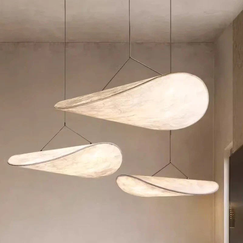 Japandi Designer Pendant Lamp in the Form of an Elongated Panel – Modern Elegance