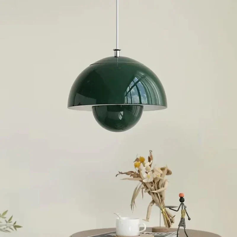 Modern Retro Pendant Lamp – Designer Spherical Shade