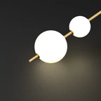 Modern Geometric Wall Lamp with LED Balls