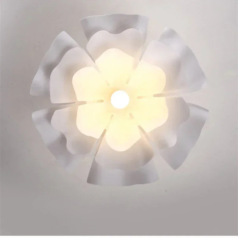 Hanging Lotus Flower Shaped Lamp – Decorative Ceiling Light with Layered Shade