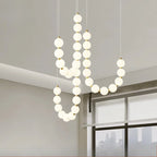 Modern LED pendant lamp – stunning necklace design with light spheres