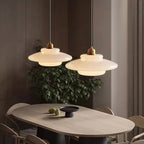 Hanging Ceiling Lamp with Milk White Glass