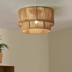 Boho Ceiling Lamp with Natural Rope