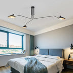 Black Ceiling Lamp with Rotating Arms – Modern Design