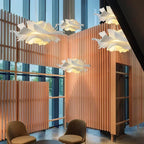 Hanging Lotus Flower Shaped Lamp – Decorative Ceiling Light with Layered Shade