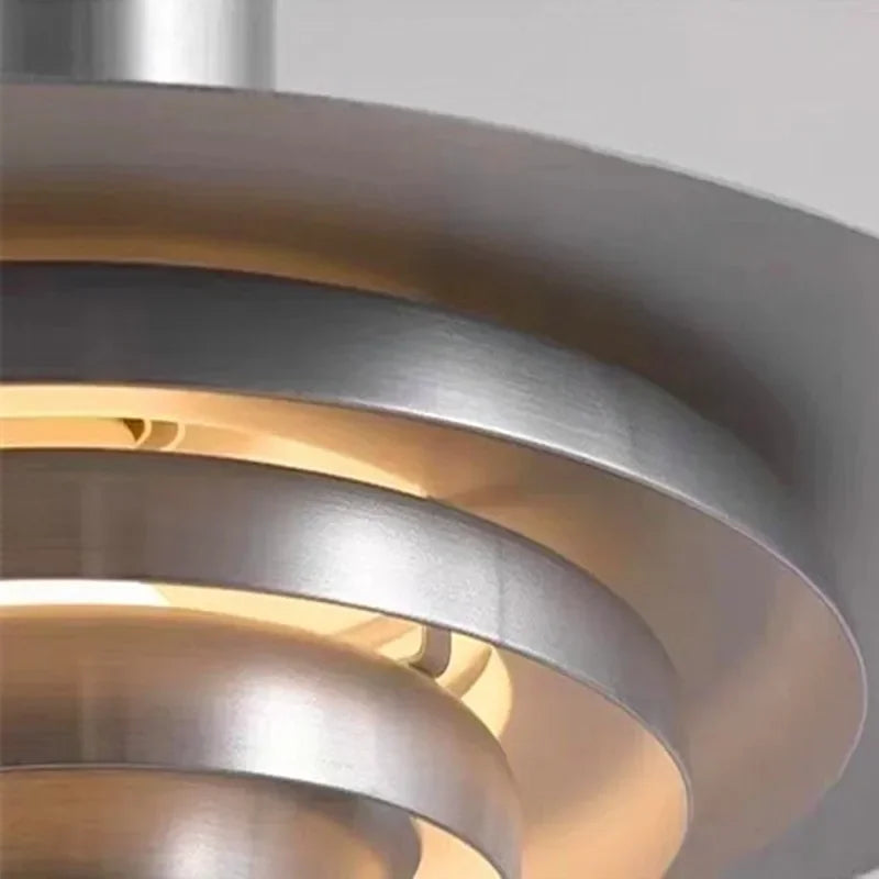 Retro Hanging Lamp Made of Aluminum – Layered LED Lamp