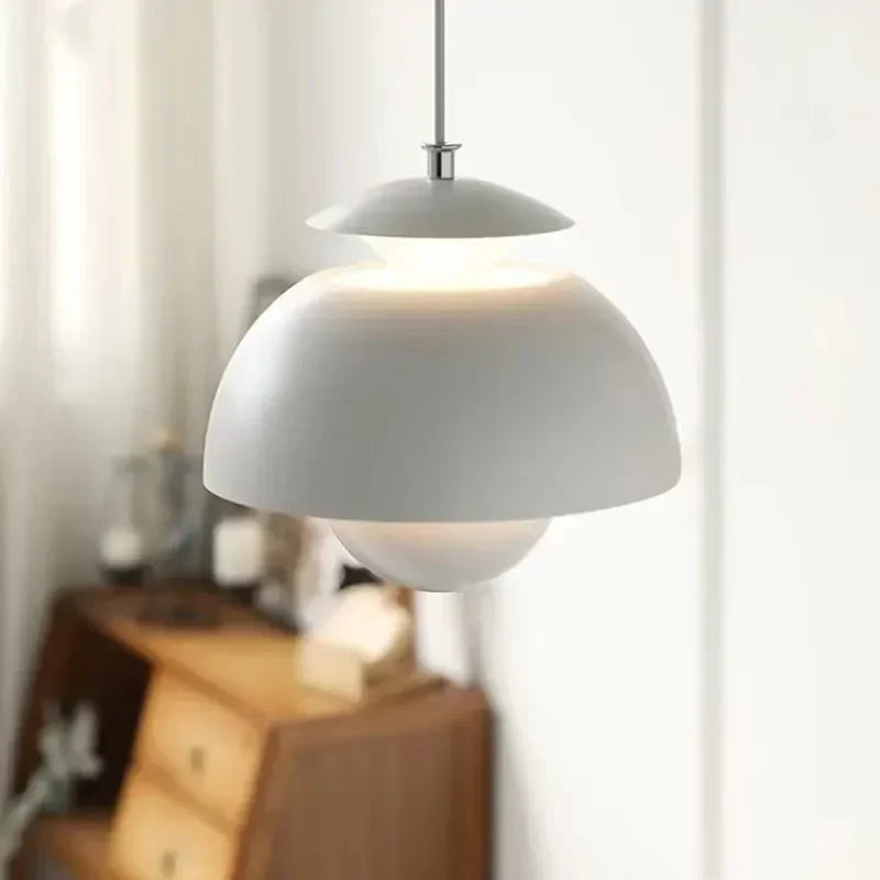 Modern Retro Pendant Lamp – Designer Spherical Shade