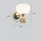 Wall Lamp with Spherical Shade – Modern Simplicity