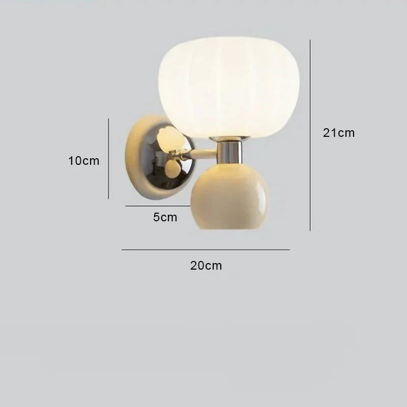 Wall Lamp with Spherical Shade – Modern Simplicity