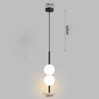 Modern Gold Pendant Lamp with Spherical Shade | Minimalist LED Ceiling Lamp