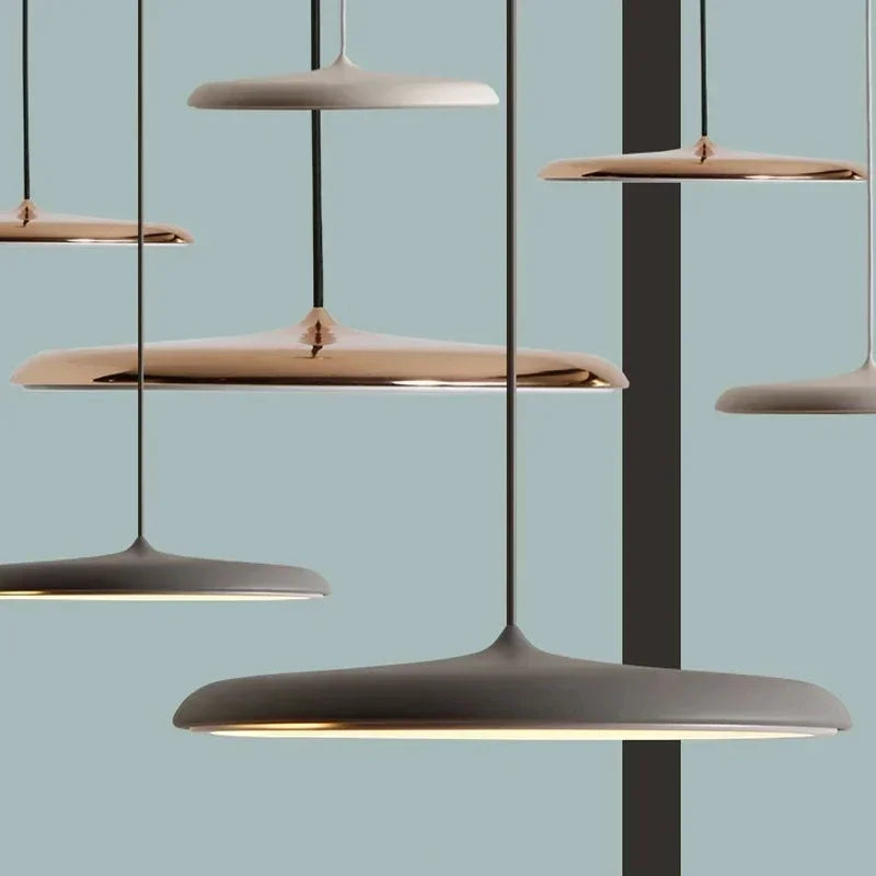 Modern LED Pendant Lamp – Ultra-Thin Shade, Designer Ceiling Lighting for Living Room or Dining Room