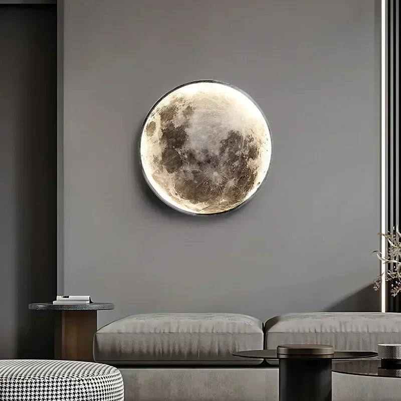 Decorative LED Wall Lamp in the Shape of a Moon