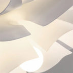 Hanging Lotus Flower Shaped Lamp – Decorative Ceiling Light with Layered Shade