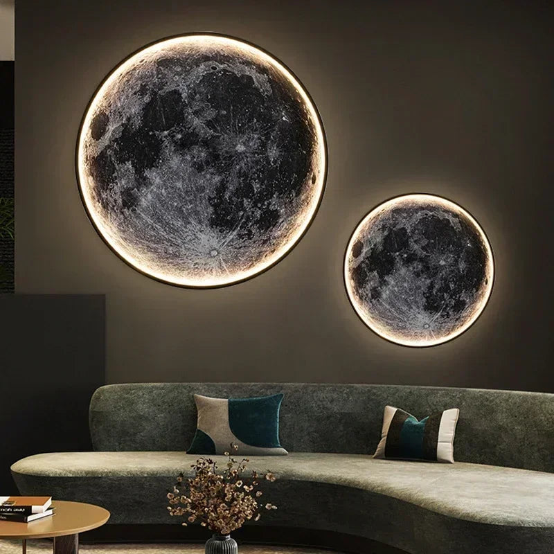 Decorative LED Wall Lamp in the Shape of a Moon